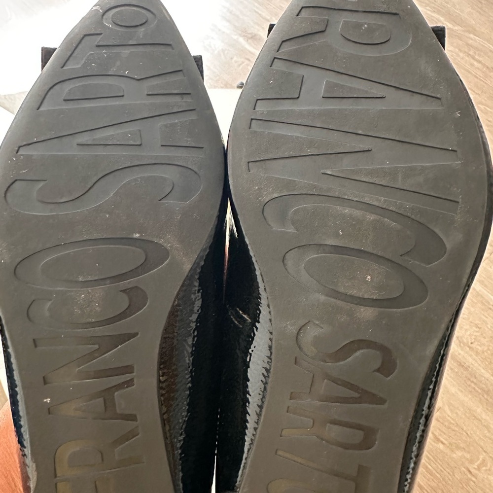 Franco Sarto Black Flats with Classic Penny Design Size 8.5 - Picture 7 of 8